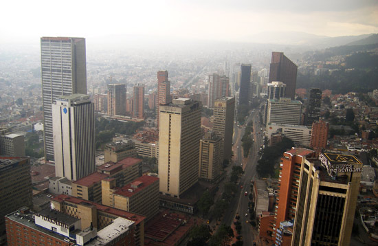 View from Edificio Colpatria, Bogota
