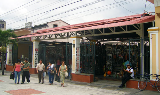 Shop selling religious souvenirs in Buga