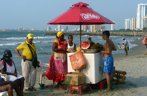 View of Bocagrande Beach, Cartagena