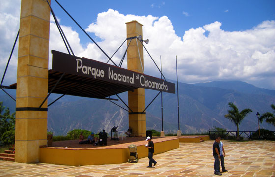 Entrance to the the Chicamocha Canyon National Park, Santander