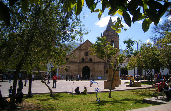 The small Santa Clara cathedral on Parque Agueda Gallardo, Pamplona