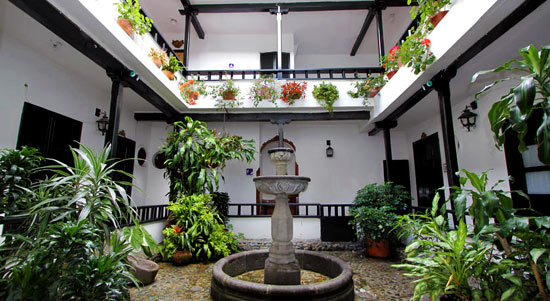 Hotel courtyard, Popayan