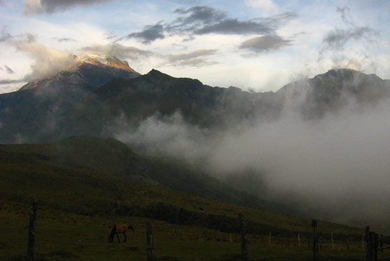 Nevado del Tolima at dawn