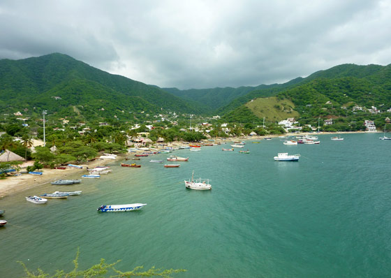 Taganga, a small fishing town near Santa Marta