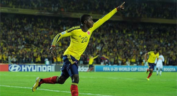 Jose Valencia celebrates opener against Mali