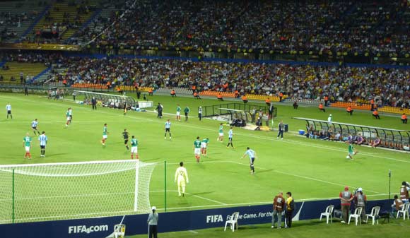 Argentina and Mexico during the Under 20 World Cup in Colombia