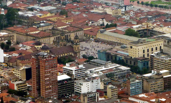 View of La Candelaria from Monserrate