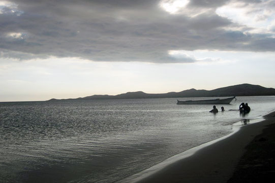 Relaxing in the shallows of the Caribbean, Cabo de la Vela