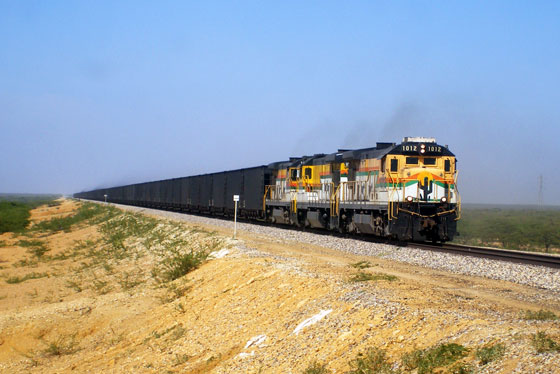 A train transporting coal, La Guajira