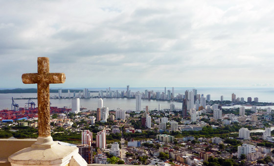 From over Cartagena from La Popa Monastery