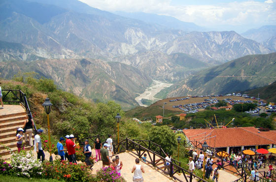 View into Chicamocha canyon