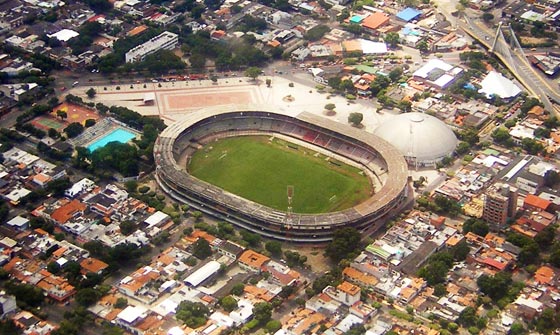 General Santander stadium from the air, Cucuta