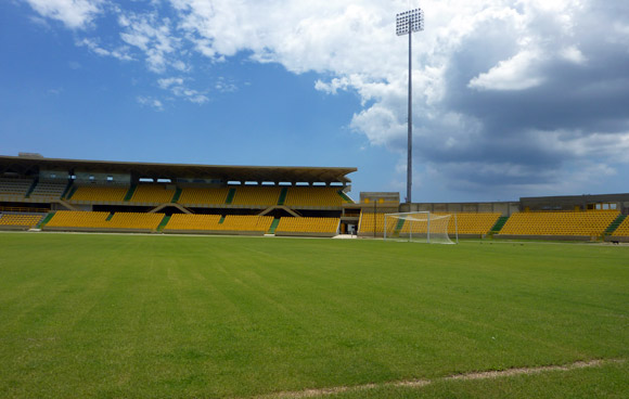 Northern end of Jaime Moron Stadium, Cartagena