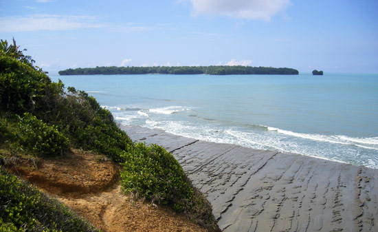 View from cliff at Juanchaco