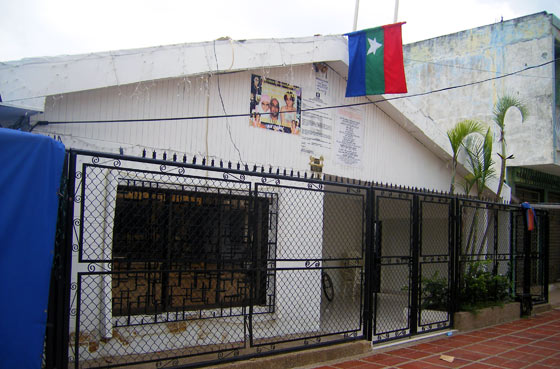 Palestinian flags in Maicao