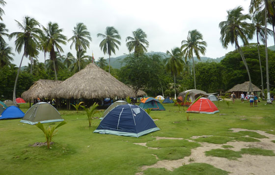 Camping in Parque Tayrona