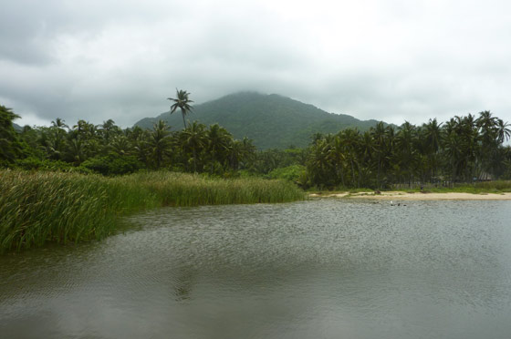 Lagoon on Arecifes beach, Parque Tayrona