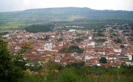 View over San Gil, Santander