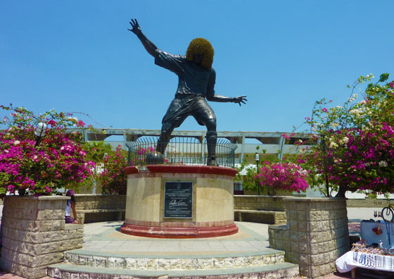 Statue of Carlos Valderrama