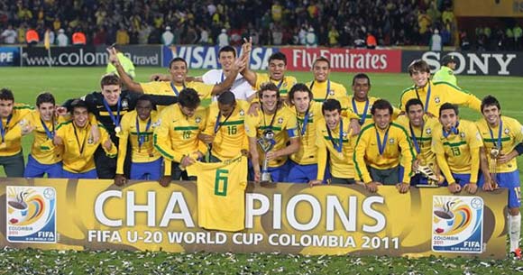 Brazil were crowned 2011 Under 20 World Cup champions