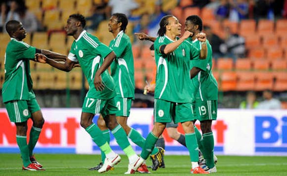 Free-scoring Nigeria celebrate yet another goal in the Group Stage of the Under 20 World Cup